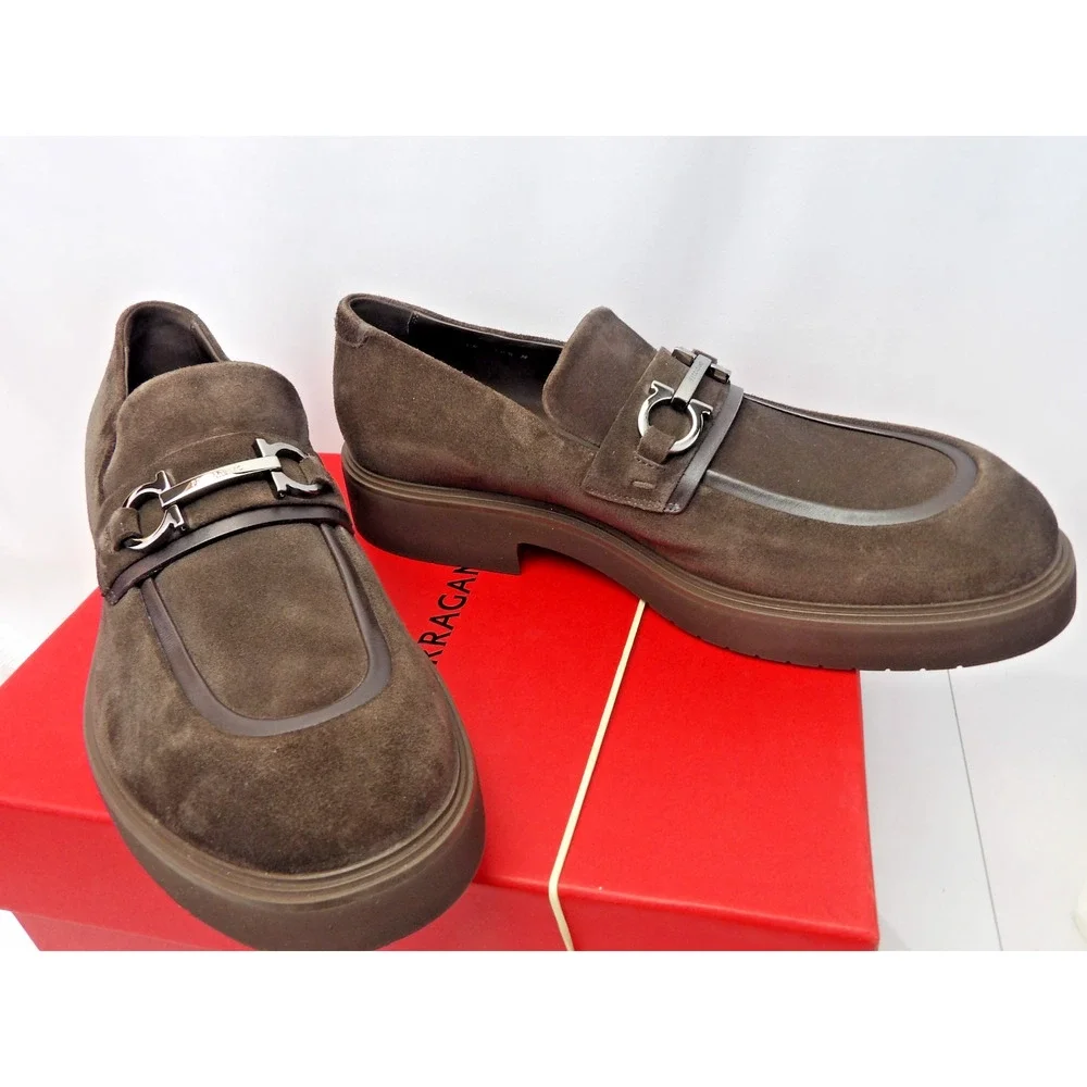 Salvatore Ferragamo suede leather